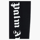 Palm Angels Gothic Logo Print Track Pants Black/White