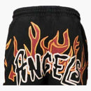 Palm Angels Graffiti Flames Sweatshorts Black/white
