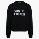Palm Angels Graphic Crewneck Sweatshirt Black