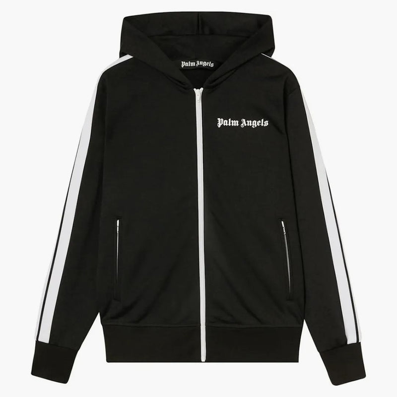 Palm Angels Hooded Track Jacket černá/bílá