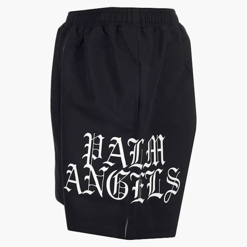 Palm Angels Hue Hue Dothic Logo Shorts Black
