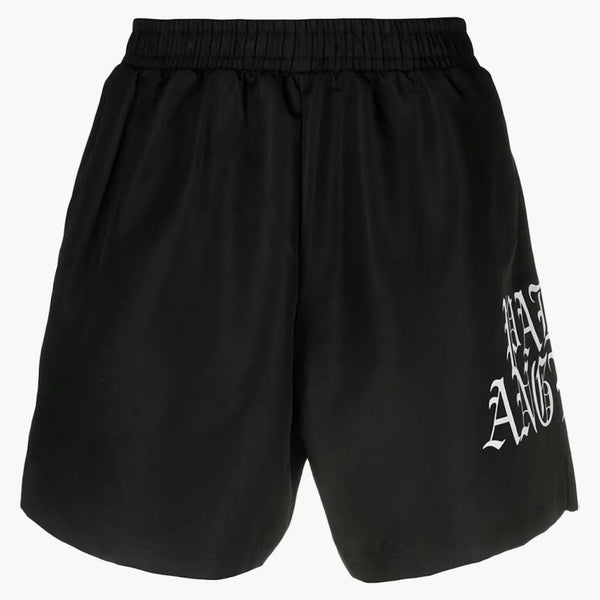 Palm Angels Hue Hue Dothic Logo Shorts Black