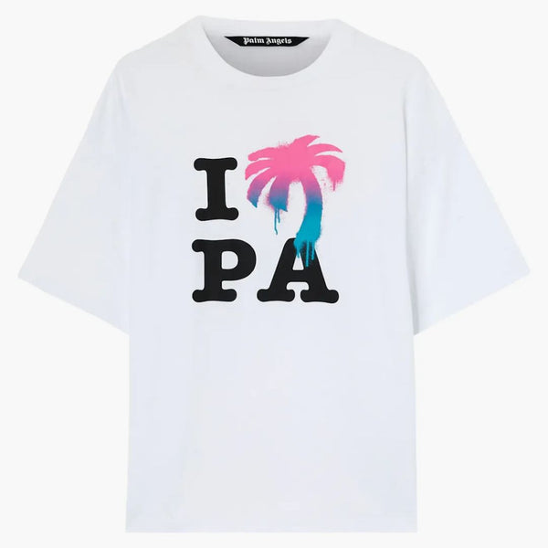 Palm Angels I Love PA Classic tričko White/Multi