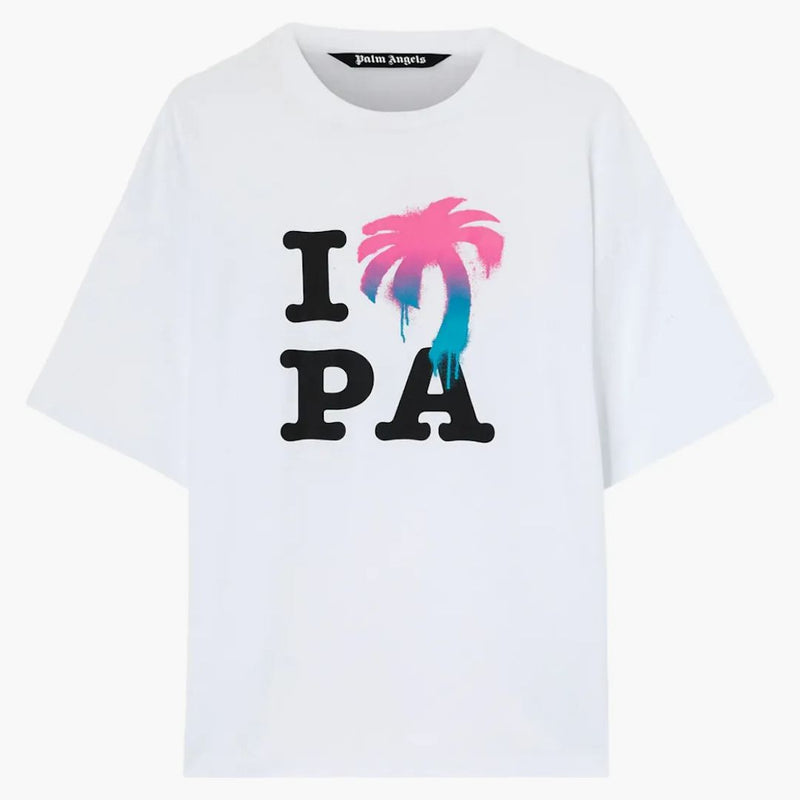 Palm Angels I Love PA Classic tričko White/Multi