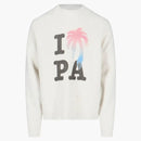 Palm Angels I Love Pa Knitted Crew Sweat Cream/Multi