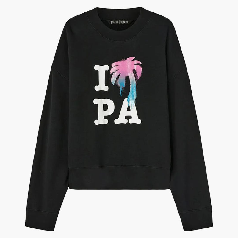 Palm Angels I Love Pa Sweatshirt Black/multi