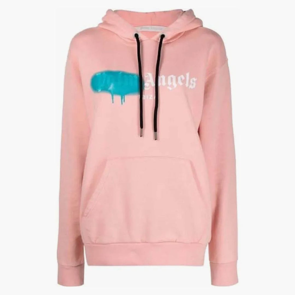 Palm Angels Ibiza Sprayed Hoodie Salmon - Buy at Hypeneedz