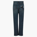 Palm Angels Intarsia Regular Fit Jeans Blue