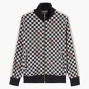 Palm Angels Jacquard Damier Jacket de pista Classic Negro/Rojo
