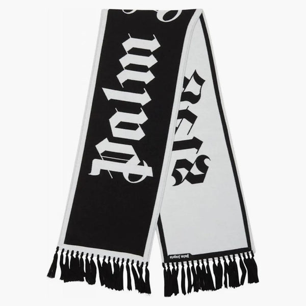 Palm Angels Jacquard Logo Scarf Black/White