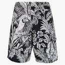 Palm Angels Jungle Parrots Swim Shorts Black/White