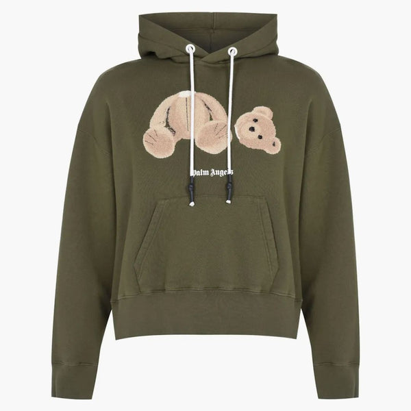 Palm Angels Bear Hoodie Military