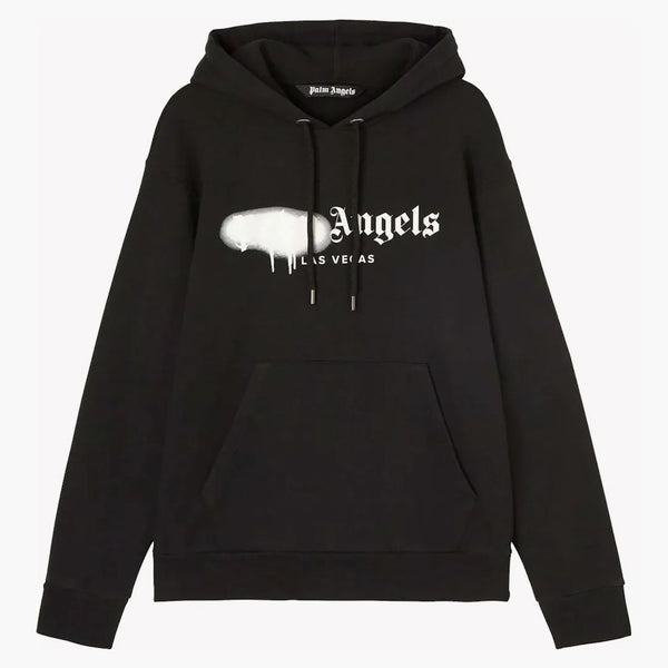Palm Angels Las Vegas postříkala mikina černá