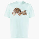 Palm Angels Leopard Bear T-Shirt Seafoam/Brown