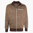 Palm Angels Leopard Track Jacket Beige/Off White