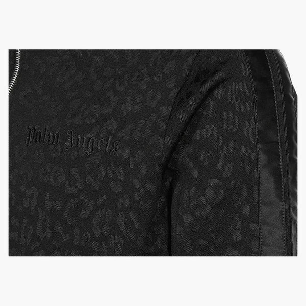 Palm Angels Leopard Track Jacket černá
