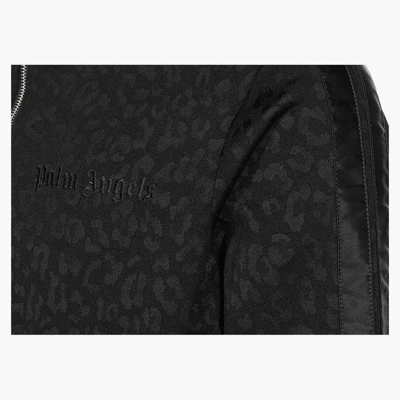 Palm Angels Leopard Track Jacket černá