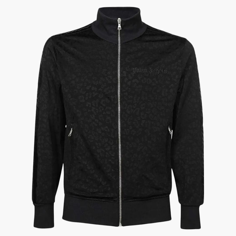 Palm Angels Leopard Track Jacket černá