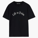 Palm Angels Life Is Palm Fitted T-shirt Black/white