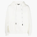 Palm Angel's Logo detail Cotton Hoodie White/White