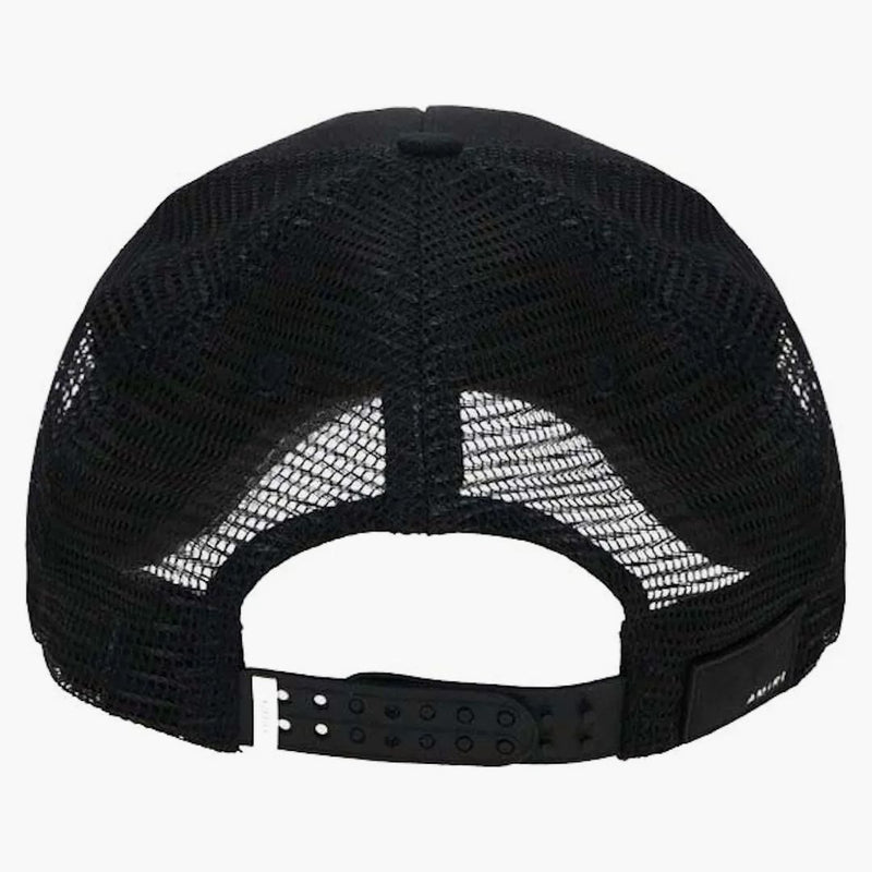 Amiri logo detailované plátno/síťová baseballová čepice černá