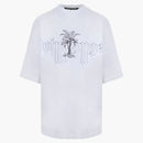 Palm Angel's Logo Illustration Oversized T-Shirt White/Black