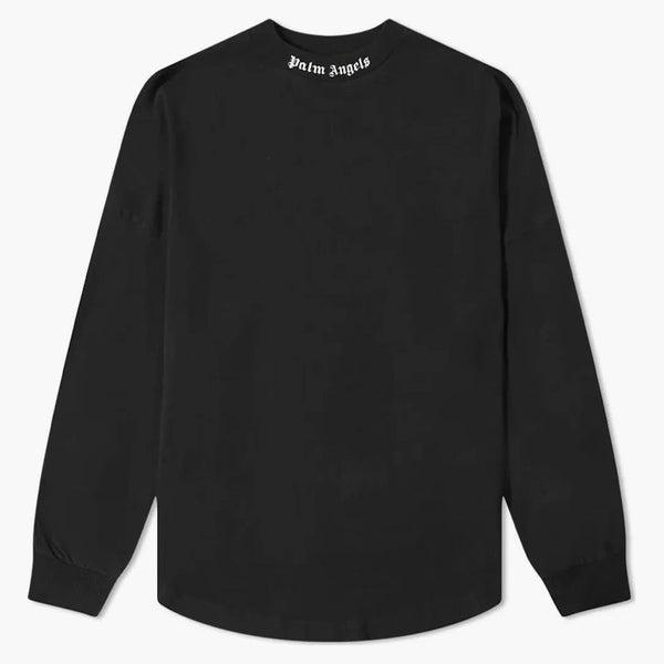 Palm Angels Logo Mock Neck Longsleeve T-shirt Black/white