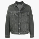 Palm Angel's Logo Over Denim Jacket Black/White