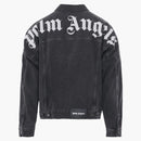 Palm Angel's Logo Over Denim Jacket Black/White