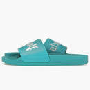 Palm Angel's Logo Pool Slides Light Blue