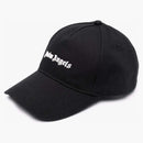 Palm Angels Logo-print Cotton Cap Black