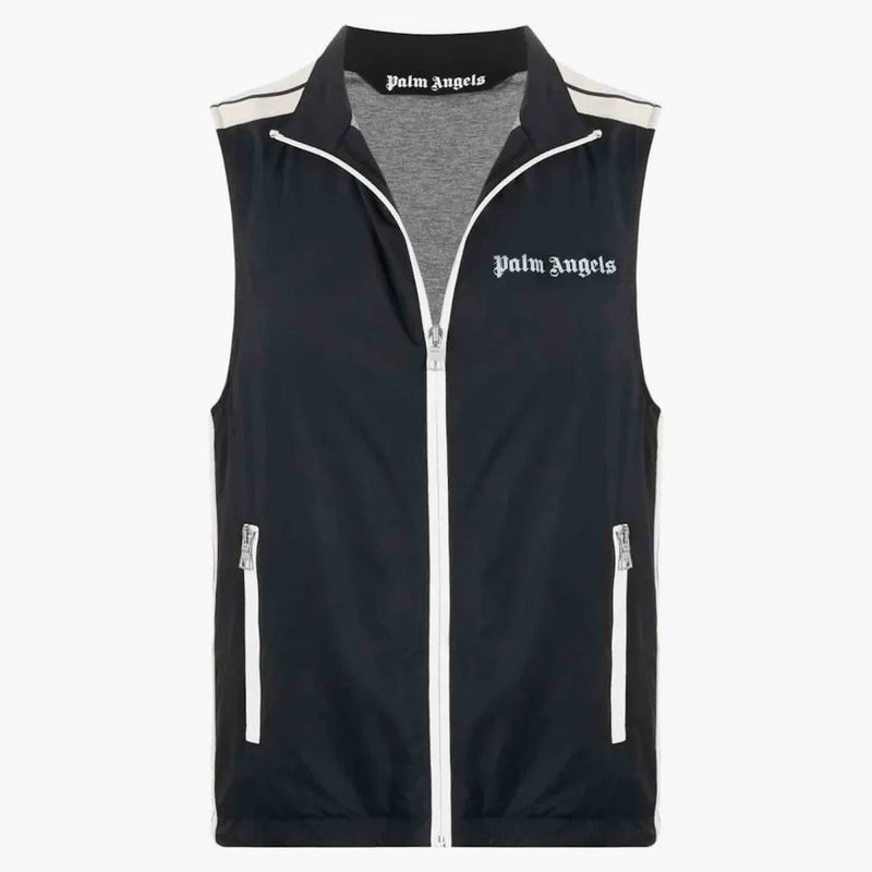 Palm Angels Logo-print Gilet Black/white