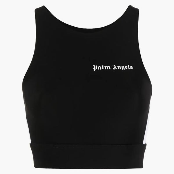 Palm Angel's Logo Print Sleevelesless Tank Top Black White