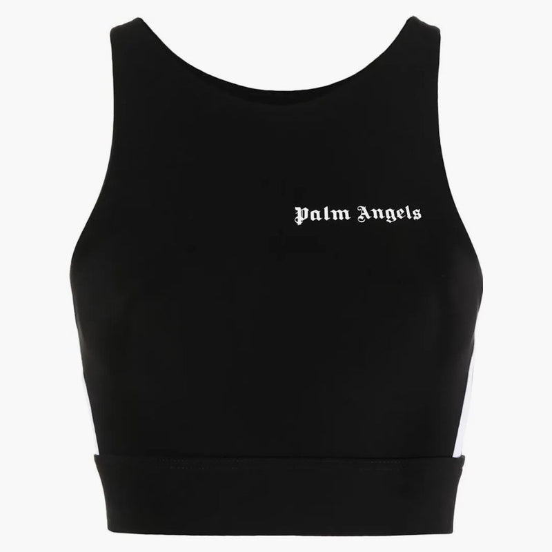 Palm Angel's Logo Print Sleevelesless Tank Top Black White