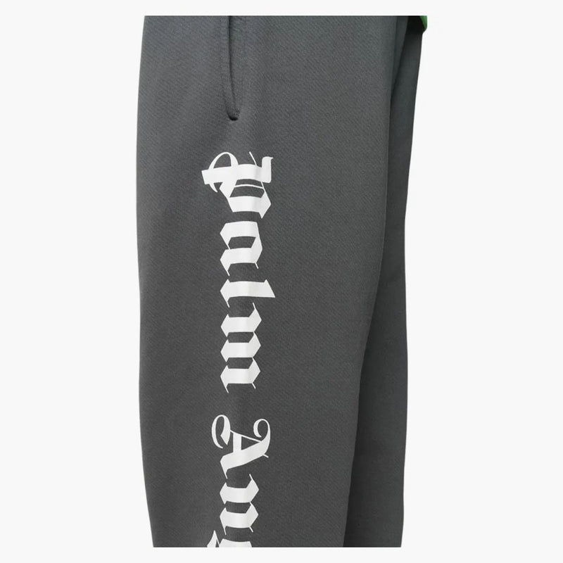 Pantaloni della traccia di stampa del logo di Palm Angel Grey/White
