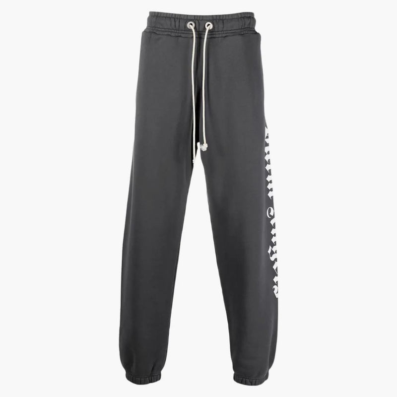 Pantaloni della traccia di stampa del logo di Palm Angel Grey/White