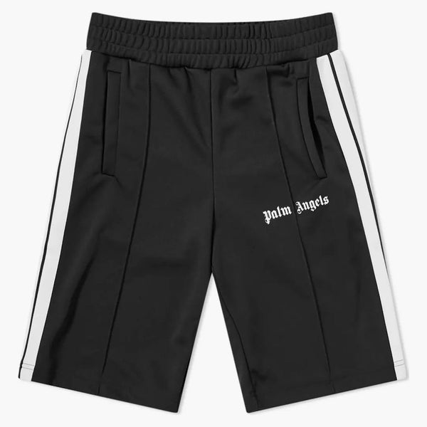 Palm Angels Logo Print Track Shorts Black