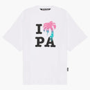 Palm Angels Logo Print T-shirt White Multicolor