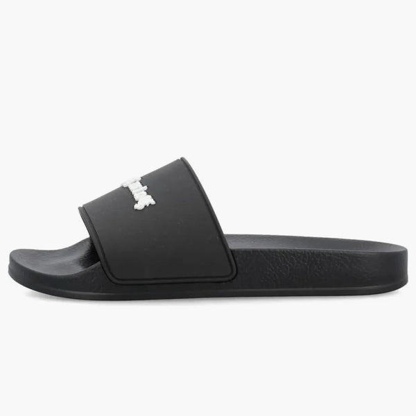 Logo Palm Angel Slides Black/White