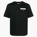Palm Angels Logo-tape Cotton T-shirt Black