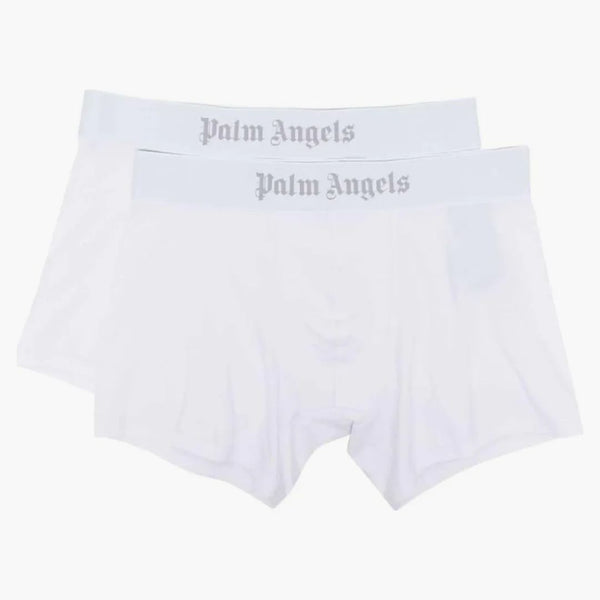 Boxeři loga Palm Angels Logo-Waistband (balení 2) bílé