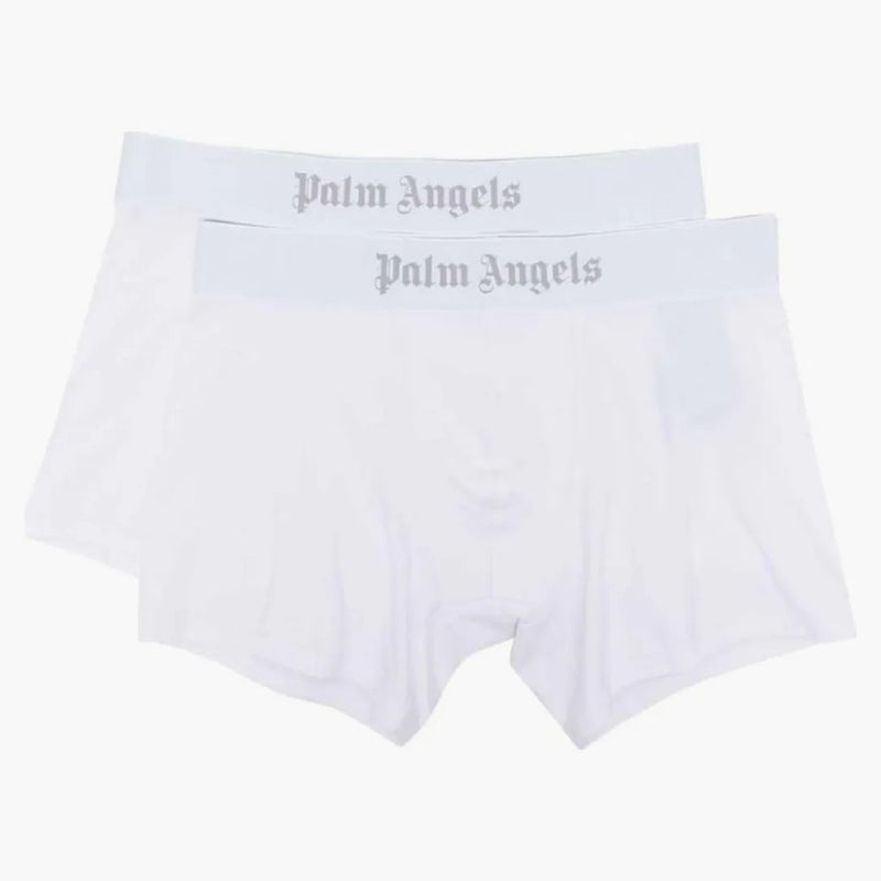 Boxeři loga Palm Angels Logo-Waistband (balení 2) bílé
