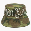 Palm Angel's Logo print camouflage Bucket has Green
