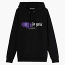 Palm Angels London Sprayed Hoodie Black/purple
