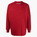 Palm Angels Long Sleeve Classic Logo T-shirt Red/white
