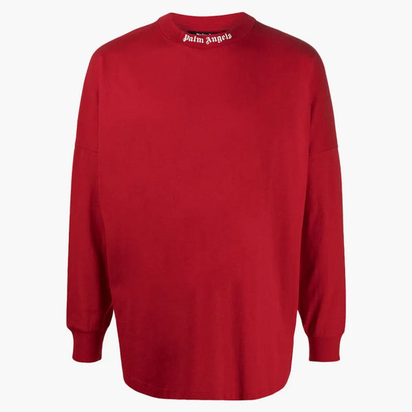 Klasické logo s dlouhým rukávem Palm Angels Red/White