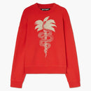Palm Angels Lunar New Year Crewneck Sweatshirt Red/Off White