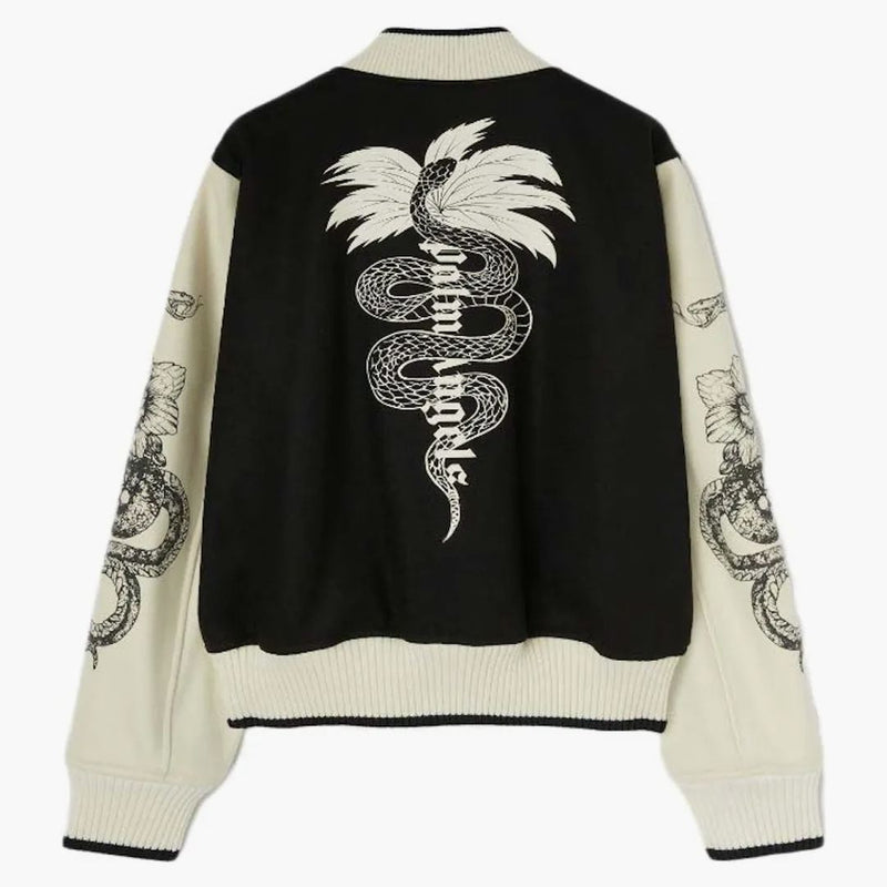 Palm Angels Lunar Nový rok Varsity Jacket Black/Off White