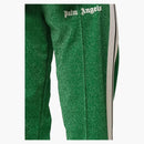 Palm Angels Lurex Pantalones de pista Verde/White