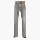 Palm Angels Mid Rise Slim Fit Jeans Grey